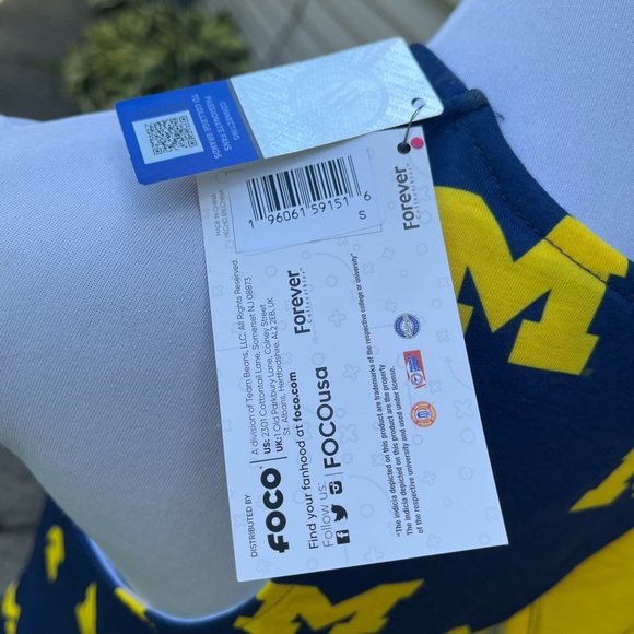 NWT FOCO NCAA College Michigan Wolverines Tie Breaker Tank Top - Picture 9 of 9